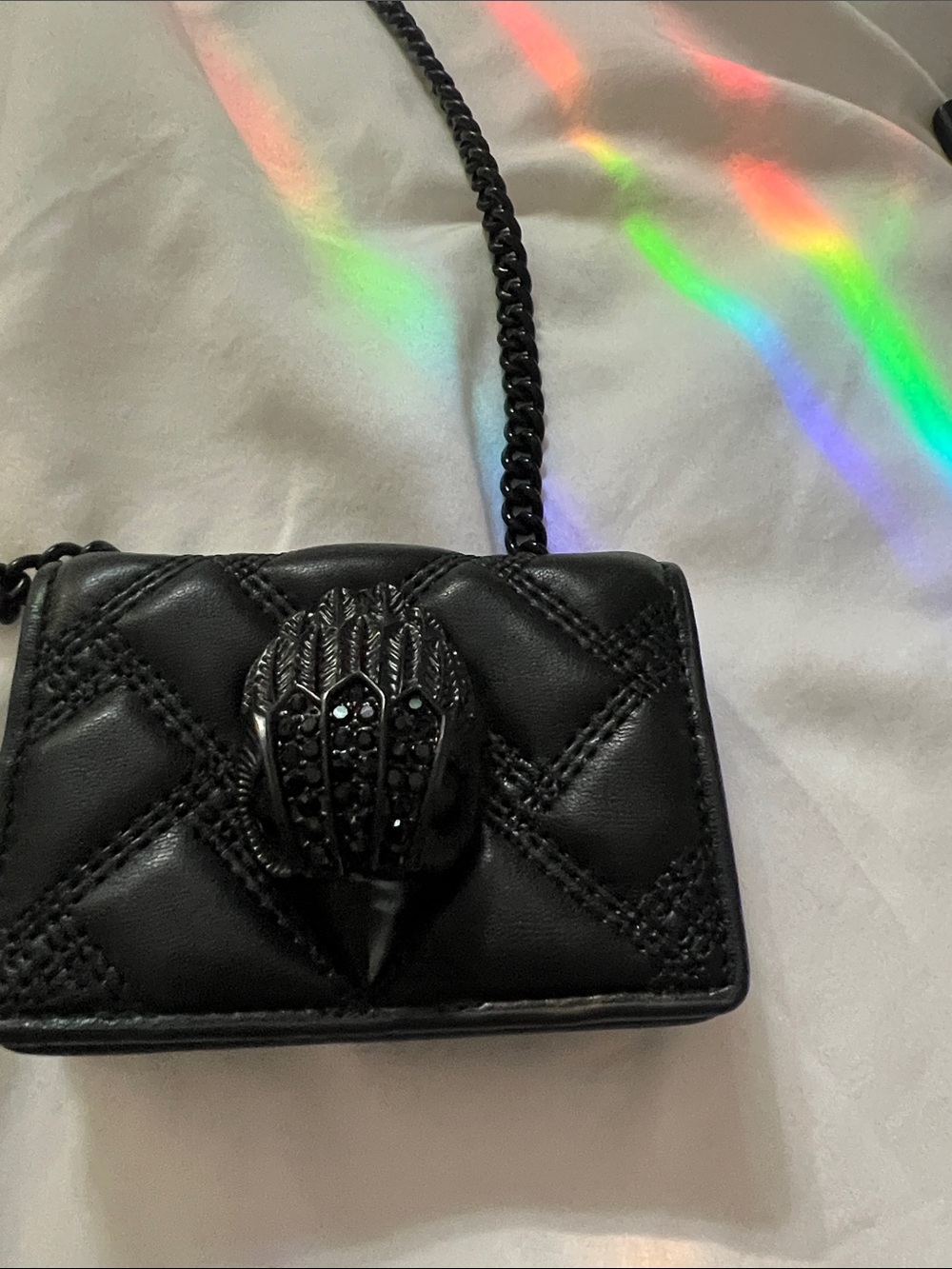 Kurt Geiger micro drench bag with large rhinestone eagle detail - Picture 9 of 9